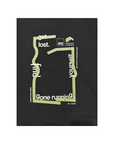 tee, get lost x momos, black.