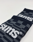 sums, checkers, black / grey.