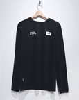 saysky clean motion longsleeve, black, running is boring.