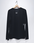 saysky clean motion longsleeve, black, running is boring.