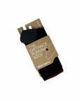 near earth, distance running sock, crew length, black