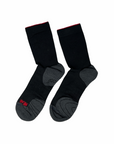 near earth, distance running sock, crew length, black