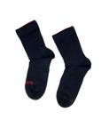 near earth, race day sock, crew length, black