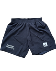 saysky mens zig zag 5" shorts, black.
