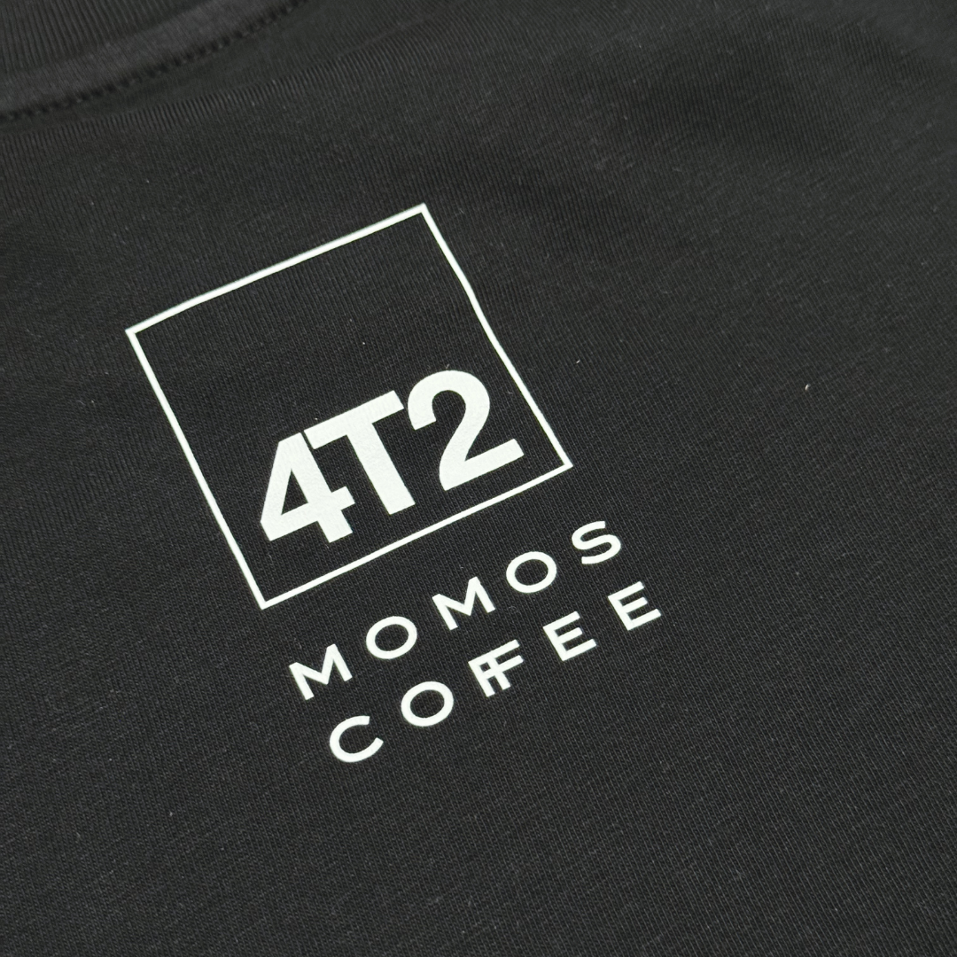 tee, get lost x momos, black.