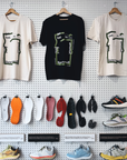 tee, get lost x momos, black.