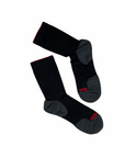 near earth, distance running sock, crew length, black