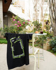 tee, get lost x momos, black.