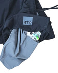 classic mens microperf short 5" get lost, black.