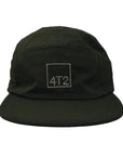 technical adjustable race cap, gone running, dark olive.