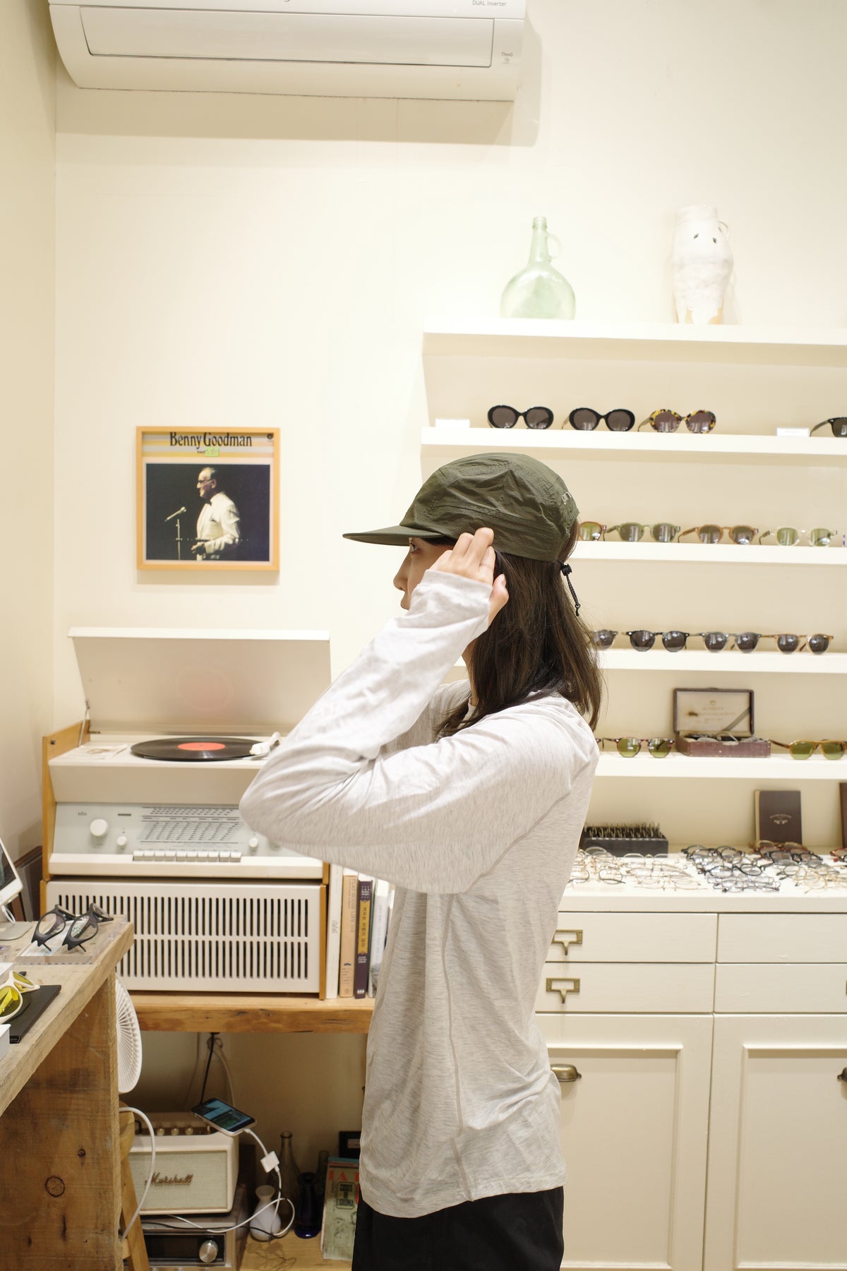 technical adjustable race cap, gone running, dark olive.